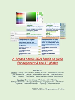 cover image of A Trados Studio 2021 hands-on guide for beginners & the IT-phobic